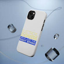 DistinctInk ToughCase for Apple iPhone, Compatible with MagSafe Charging - Electrical Engineers Have the Right Spark