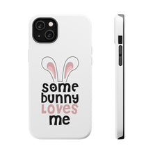 DistinctInk ToughCase for Apple iPhone, Compatible with MagSafe Charging - Some Bunny Loves Me - Rabbit