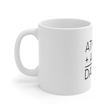 DistinctInk Glossy White Coffee / Tea Mug - Athlete + Artist = Dancer