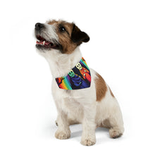 DistinctInk Adjustable Pet Banana Collar with Living Life to the Fullest Design for Halloween LGBTQ+ Pride