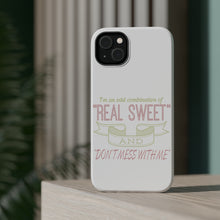 DistinctInk ToughCase for Apple iPhone, Compatible with MagSafe Charging - Odd Combination Real Sweet & Don't Mess With Me