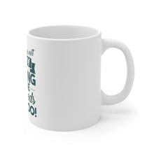 DistinctInk Glossy White Coffee / Tea Mug - Live By Golfing Alone Need Beer Too