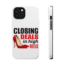 DistinctInk ToughCase for Apple iPhone, Compatible with MagSafe Charging - Closing Deals in High Heels