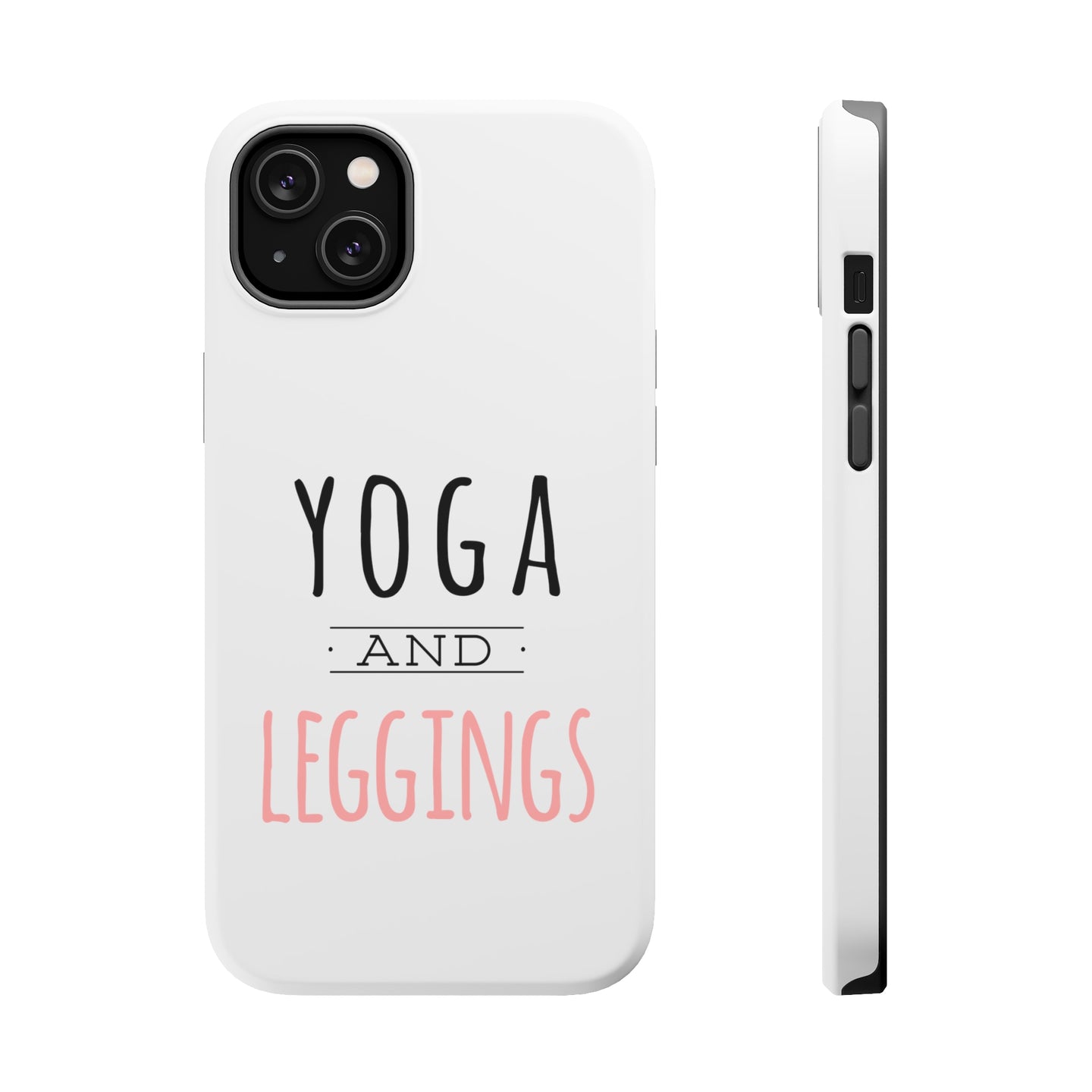 DistinctInk ToughCase for Apple iPhone, Compatible with MagSafe Charging - Yoga and Leggings