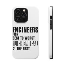 DistinctInk ToughCase for Apple iPhone, Compatible with MagSafe Charging - Chemical Engineers are the Best
