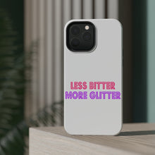 DistinctInk ToughCase for Apple iPhone, Compatible with MagSafe Charging - Less Bitter More Glitter