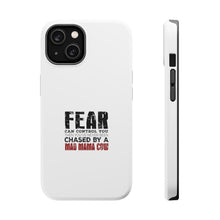 DistinctInk ToughCase for Apple iPhone, Compatible with MagSafe Charging - Never Been Chased By A Mad Mama Cow