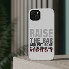 DistinctInk ToughCase for Apple iPhone, Compatible with MagSafe Charging - Raise the Bar And Put Some Heave Weights On