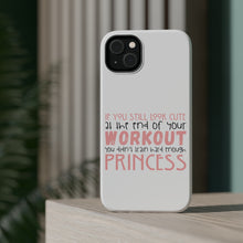 DistinctInk ToughCase for Apple iPhone, Compatible with MagSafe Charging - Look Cute After Workout Didn't Train Princess