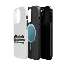 DistinctInk ToughCase for Apple iPhone, Compatible with MagSafe Charging - I Suffer From Multiple Rabbit Syndrome