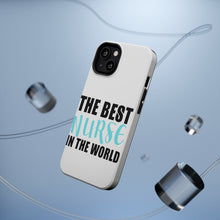 DistinctInk ToughCase for Apple iPhone, Compatible with MagSafe Charging - The Best Nurse In The World