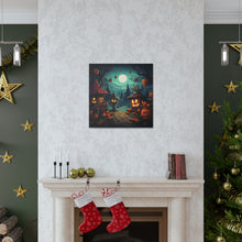 DistinctInk Canvas Wall Art with Trick or Treat Fun for Halloween