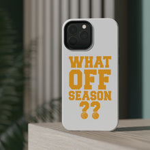DistinctInk ToughCase for Apple iPhone, Compatible with MagSafe Charging - What Off Season? Basketball