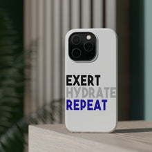 DistinctInk ToughCase for Apple iPhone, Compatible with MagSafe Charging - Exert Hydrate Repeat