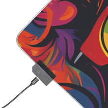 DistinctInk LED Gaming Mouse Pad with Start Building Your Dreams Design for LGBTQ+ Pride