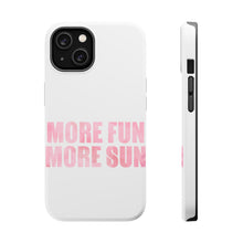 DistinctInk ToughCase for Apple iPhone, Compatible with MagSafe Charging - More Fun More Sun