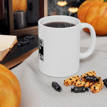 DistinctInk Glossy White Coffee / Tea Mug - Parkour Expand Your Limits