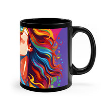 DistinctInk Black Coffee Mug - Addictive Adventure Story for LGBTQ+ Pride
