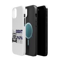 DistinctInk ToughCase for Apple iPhone, Compatible with MagSafe Charging - Best Truckin' Papa Ever