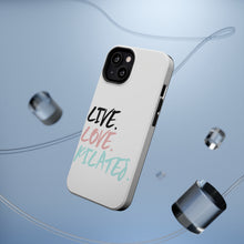DistinctInk ToughCase for Apple iPhone, Compatible with MagSafe Charging - Live. Love. Pilates.