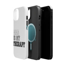 DistinctInk ToughCase for Apple iPhone, Compatible with MagSafe Charging - MMA Is My Therapy