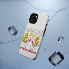 DistinctInk ToughCase for Apple iPhone, Compatible with MagSafe Charging - Bowling Alley The Poor Man's Country Club