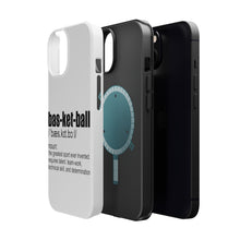 DistinctInk ToughCase for Apple iPhone, Compatible with MagSafe Charging - Basketball Definition Greatest Sport