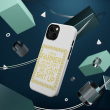 DistinctInk ToughCase for Apple iPhone, Compatible with MagSafe Charging - I'm a Farmer and We Don't Keep Calm