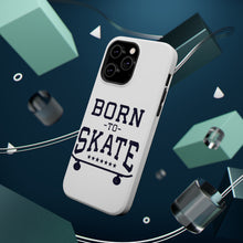 DistinctInk ToughCase for Apple iPhone, Compatible with MagSafe Charging - Born to Skate - Skating