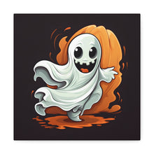 DistinctInk Canvas Wall Art with Silly Specter Sprites for Halloween