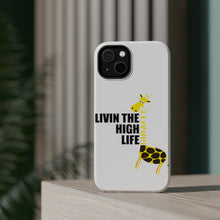 DistinctInk ToughCase for Apple iPhone, Compatible with MagSafe Charging - Livin the High Life - Giraffe