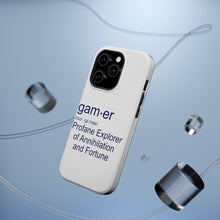 DistinctInk ToughCase for Apple iPhone, Compatible with MagSafe Charging - Gamer Dictionary Definition Profane Explorer