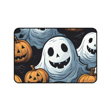 DistinctInk Desk Mat with Ghoulish Ghostbusters and Pumpkins Design for Halloween
