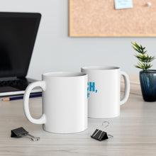 DistinctInk Glossy White Coffee / Tea Mug - Beach, Please