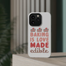 DistinctInk ToughCase for Apple iPhone, Compatible with MagSafe Charging - Baking is Love Made Edible