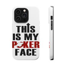 DistinctInk ToughCase for Apple iPhone, Compatible with MagSafe Charging - This is My POKER Face