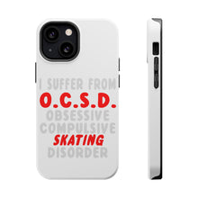 DistinctInk ToughCase for Apple iPhone, Compatible with MagSafe Charging - OCSD - Obsessive Compulsive Skating Disorder