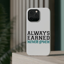 DistinctInk ToughCase for Apple iPhone, Compatible with MagSafe Charging - Always Earned Never Given
