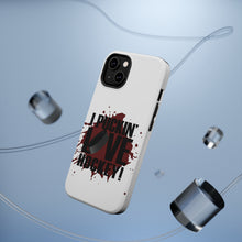 DistinctInk ToughCase for Apple iPhone, Compatible with MagSafe Charging - I Puckin' Love Hockey