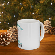 DistinctInk Glossy White Coffee / Tea Mug - Half Empty? Add Alcohol. -Optimist