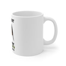 DistinctInk Glossy White Coffee / Tea Mug - I'm Not Short I'm Just More Down to Earth