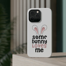 DistinctInk ToughCase for Apple iPhone, Compatible with MagSafe Charging - Some Bunny Loves Me - Rabbit