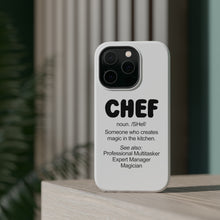 DistinctInk ToughCase for Apple iPhone, Compatible with MagSafe Charging - Chef Definition - Magic in the Kitchen