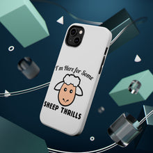 DistinctInk ToughCase for Apple iPhone, Compatible with MagSafe Charging - I'm Here for Some SHEEP Thrills