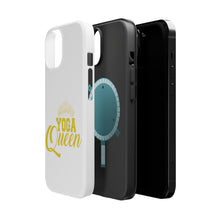 DistinctInk ToughCase for Apple iPhone, Compatible with MagSafe Charging - Yoga Queen Crown
