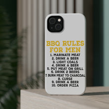 DistinctInk ToughCase for Apple iPhone, Compatible with MagSafe Charging - BBQ Rules for Men