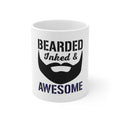 Glossy White Coffee / Tea Mug - Bearded Inked & Awesome
