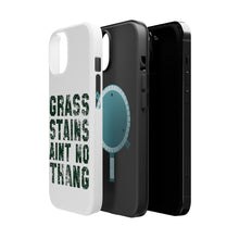 DistinctInk ToughCase for Apple iPhone, Compatible with MagSafe Charging - Grass Stains Ain't No Thang