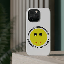 DistinctInk ToughCase for Apple iPhone, Compatible with MagSafe Charging - My Smile Most Beautiful Curve on My Body