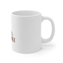 DistinctInk Glossy White Coffee / Tea Mug - Coffee Contour & Confidence